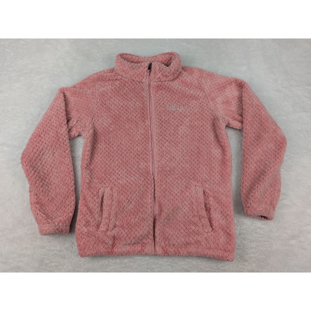 Columbia Girls/Youth XL (18/20) Pink Sherpa Fleece Full Zip Jacket
